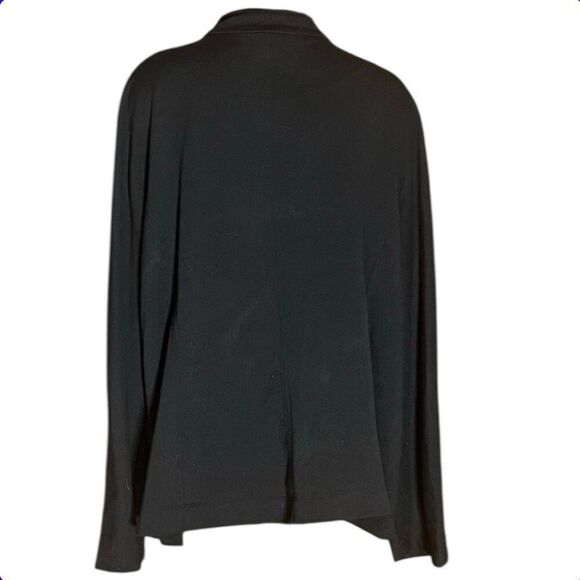 Picadilly Fashions Black Grommets Zip Front Gothic Emu Punk Sweatshirt Sz2X - Picture 3 of 5